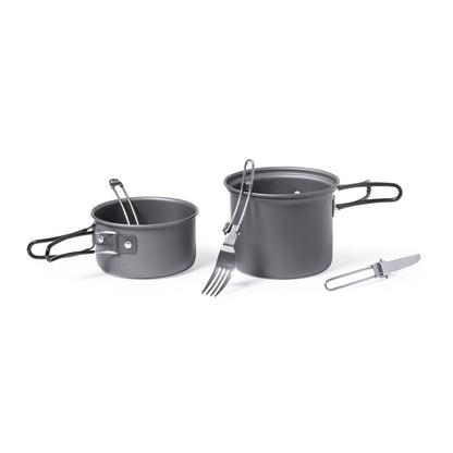 Conjunto Completo de Menaje para Camping Compacto