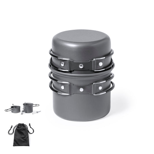 Conjunto Completo de Menaje para Camping Compacto