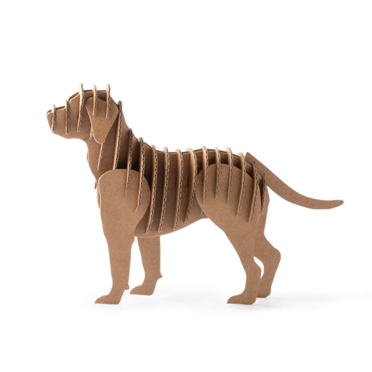 Cão em Cartão Ondulado 3D