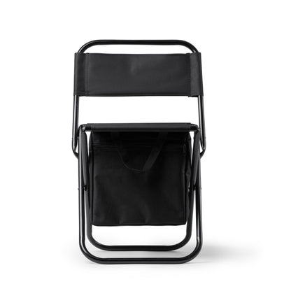Cadeira Dobrável em Metal com Bolsa Lateral