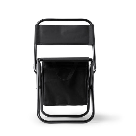 Cadeira Dobrável em Metal com Bolsa Lateral