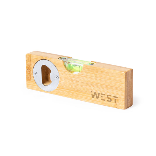 Nível de Linha em Bambu com Abre-Cápsulas