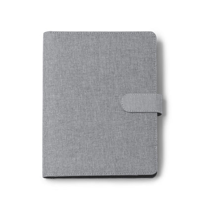 Caderno de Notas em Tecido Preto com Fecho Magnético