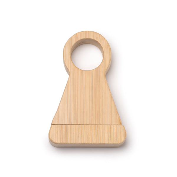 Suporte para Telemóvel em Bambu com Design Minimalista