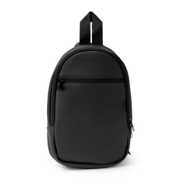 Mochila em Couro Sintético com Zíper Frontal