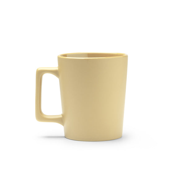 Caneca de Cerâmica Amarela 350ml com Alça Confortável