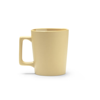 Caneca de Cerâmica Amarela 350ml com Alça Confortável