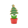 Árvore de Natal Decorativa em Madeira com Base de Vaso