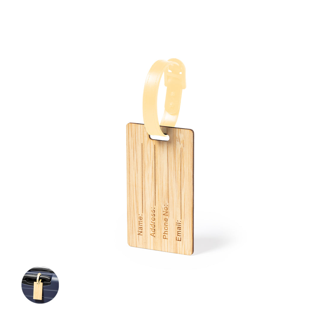 Identificador de Malas em Bambu - Estilo e Praticidade