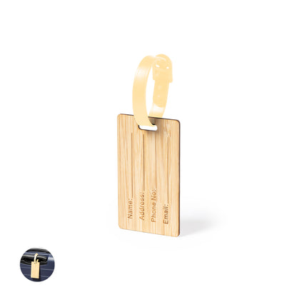 Identificador de Malas em Bambu - Estilo e Praticidade