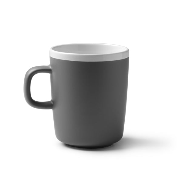 Caneca de Cerâmica Preta 350ml com Interior Branco