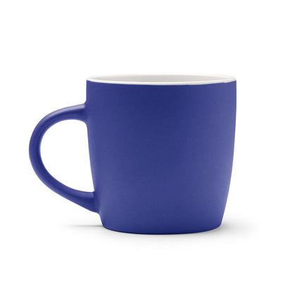 Caneca de Cerâmica Preta 300ml com Interior Colorido