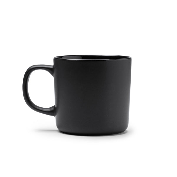 Caneca de Cerâmica Preta 300ml com Interior Colorido