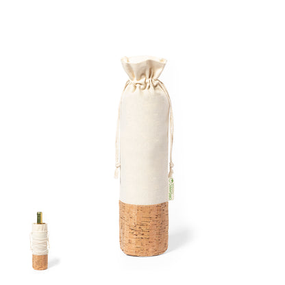 Bolsa para Garrafas em Algodão Orgânico e Cortiça