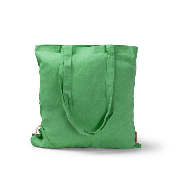 Saco Tote em Lona Cinza com Alças Longas