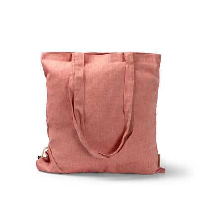 Saco Tote em Lona Cinza com Alças Longas