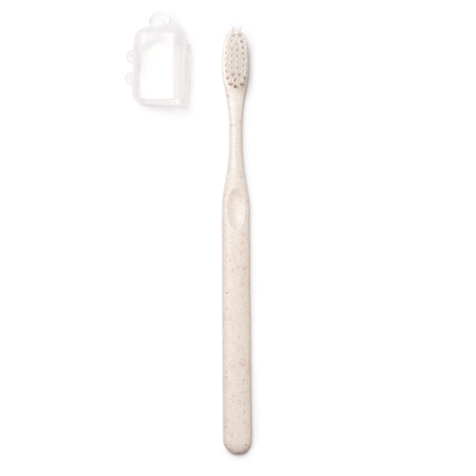 Escova de Dentes em Bambu com Tampa de Proteção