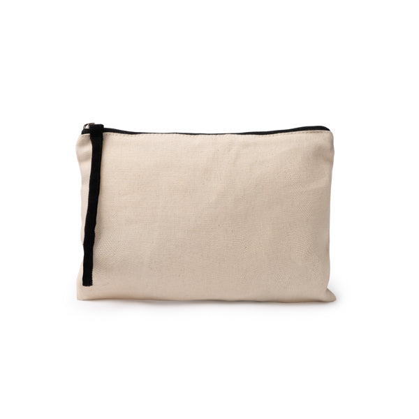 Necessaire de Algodão com Zipper e Alça