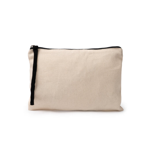 Necessaire de Algodão com Zipper e Alça