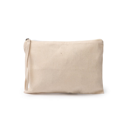 Necessaire de Algodão com Zipper e Alça