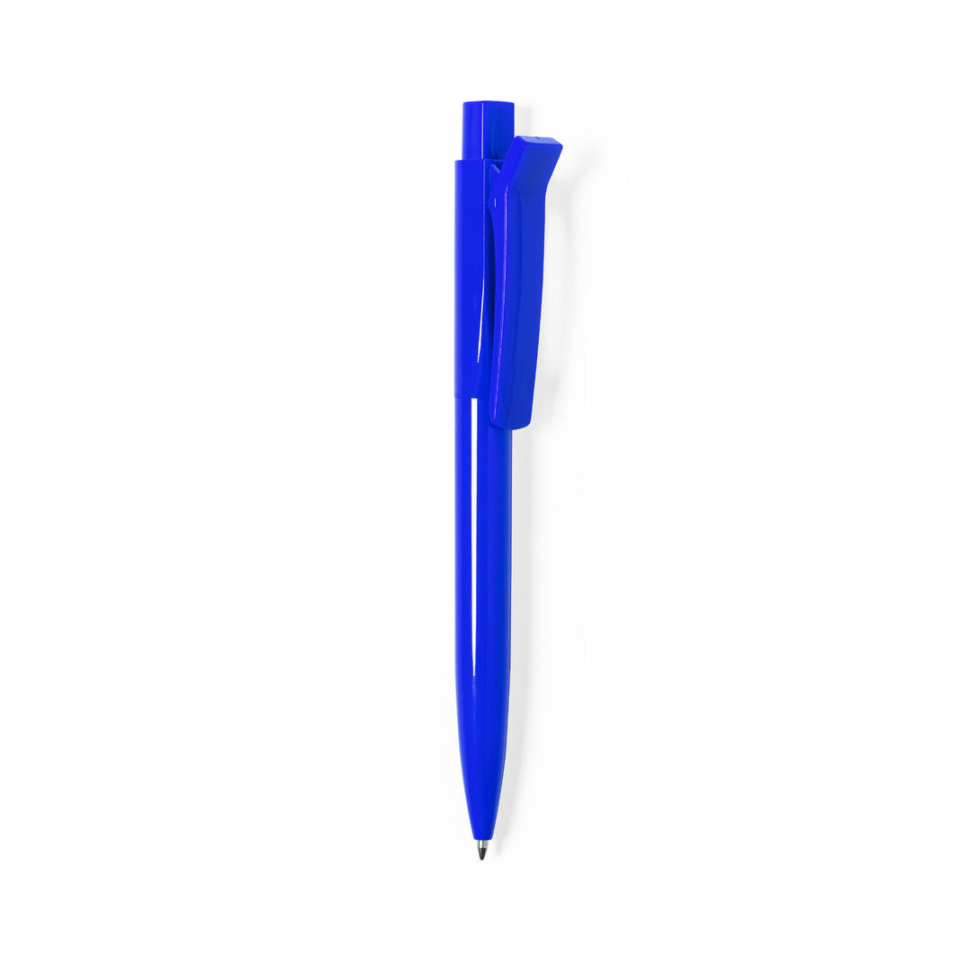 Caneta Jeans com Clip e Tinta Azul