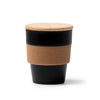 Copo de Cerâmica com Tampa de Bambu 350ml