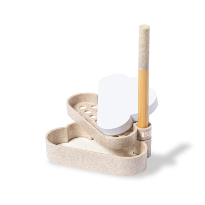 Portanotas Nature com Design Nuvem e Caneta Sustentável