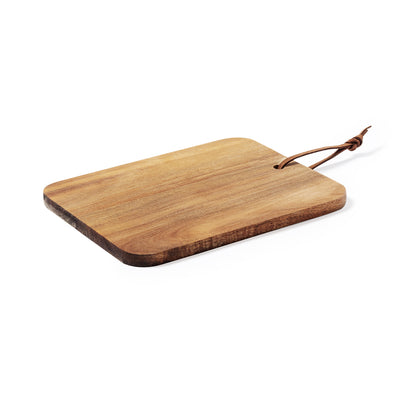 Tabla de Corte em Madeira Natural com Cordão