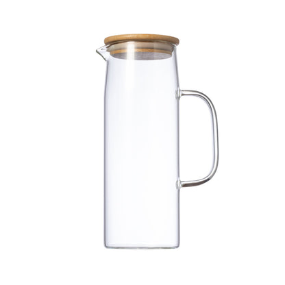 Jarra Dibrix em Vidro Borosilicato 1,25L com Tampa de Bambu