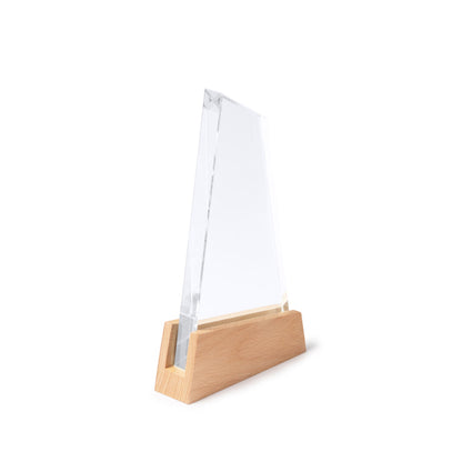 Troféu de Vidro Náutico NAVIS com Base em Bambu