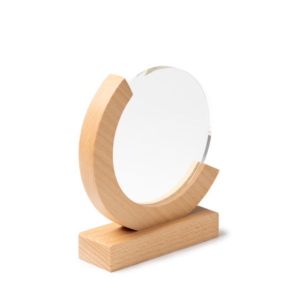 Troféu de Vidro Circular GLOBE com Base em Bambu