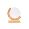 Troféu de Vidro Circular GLOBE com Base em Bambu