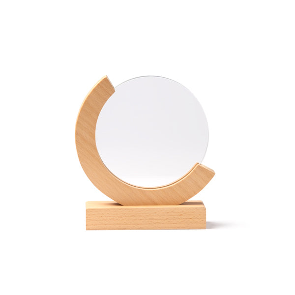 Troféu de Vidro Circular GLOBE com Base em Bambu