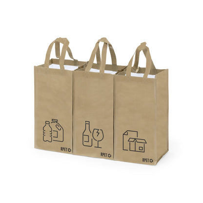 Set 3 Sacos de Reciclagem RPET Resistente