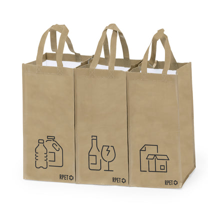 Set 3 Sacos de Reciclagem RPET Resistente