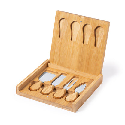 Conjunto de Queijo Elegante em Caixa Kraft