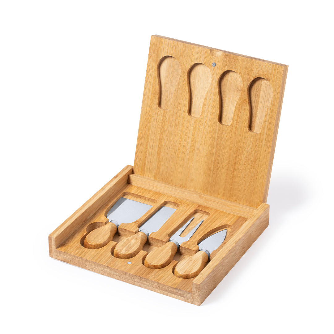 Conjunto de Queijo Elegante em Caixa Kraft