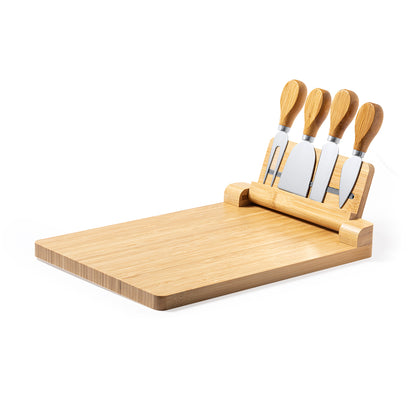 Conjunto de Queijos Magnético em Bambu