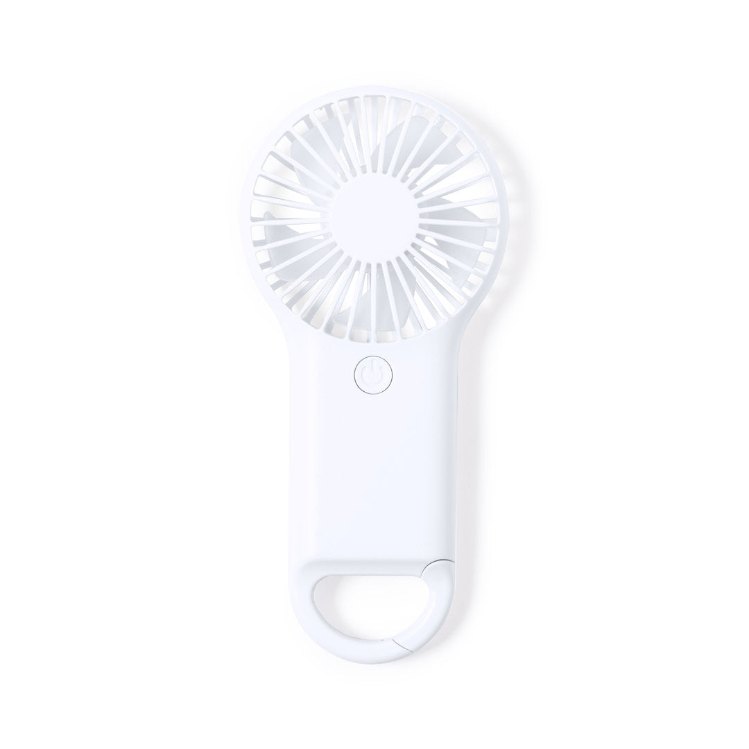 Ventilador Portátil Dayane com Mosquetão Branco