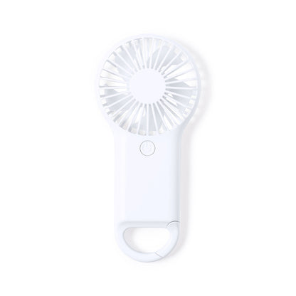 Ventilador Portátil Dayane com Mosquetão Branco
