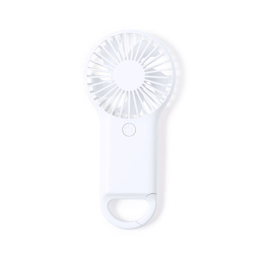 Ventilador Portátil Dayane com Mosquetão Branco
