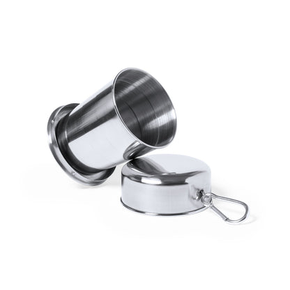 Copo Dobrável de Aço Inox para Emergências