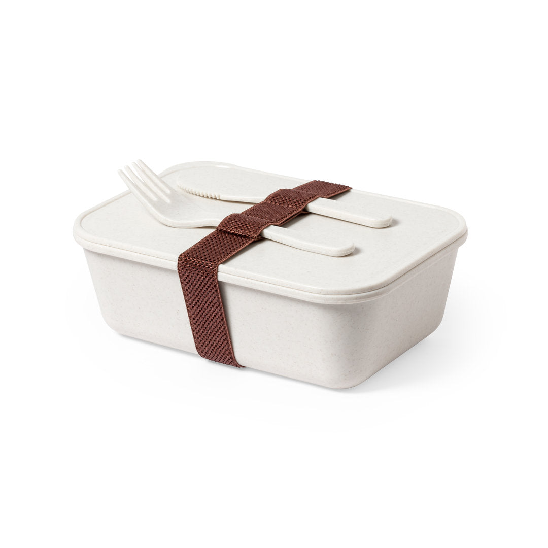 Fiambrera Weaver 1L com Cinta Elástica e Talheres