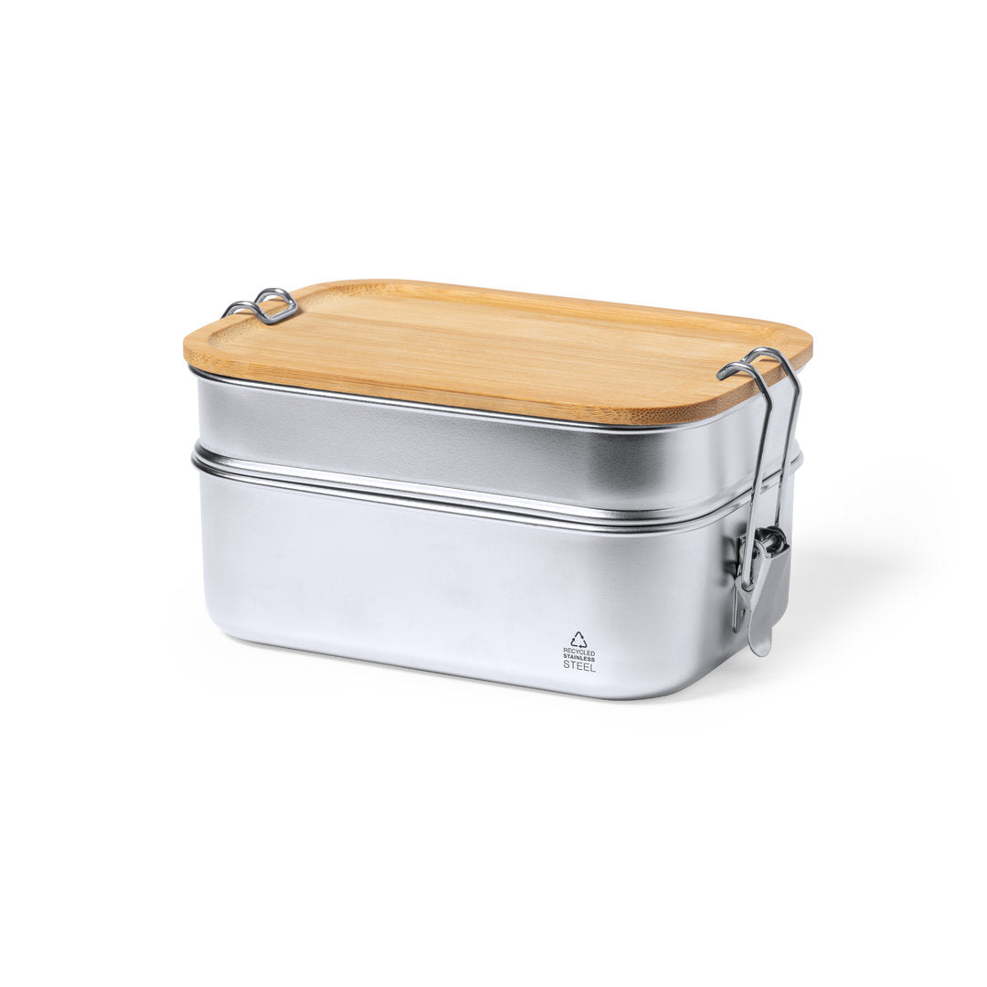 Lancheira Inox Reciclado com Compartimentos Práticos