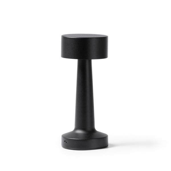 Lanterna de Mesa em Alumínio Preto com Design Minimalista