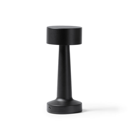 Lanterna de Mesa em Alumínio Preto com Design Minimalista