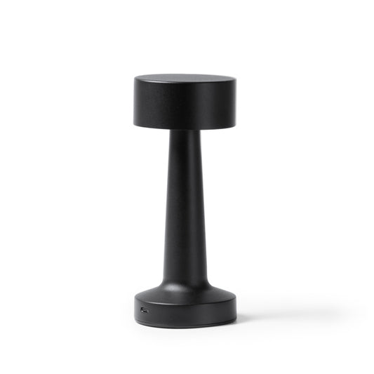 Lanterna de Mesa em Alumínio Preto com Design Minimalista
