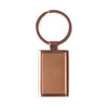 Chaveiro Metálico de Cobre com Design Retangular