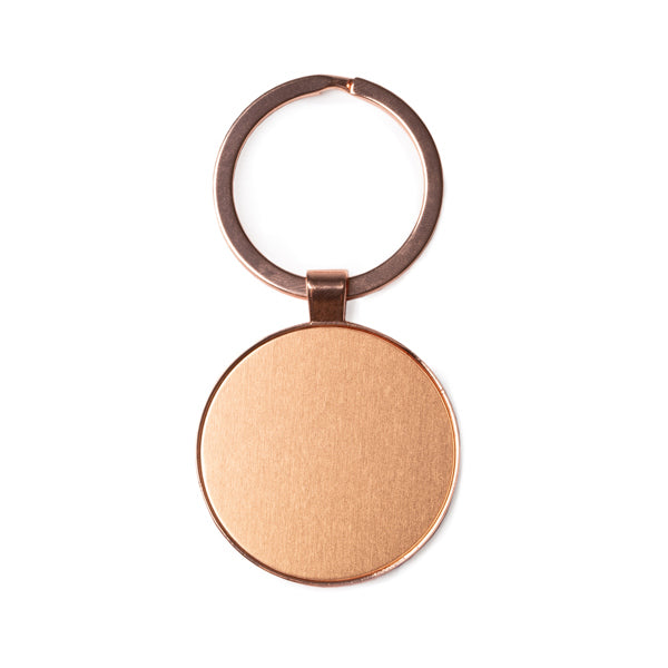 Chaveiro Metálico de Cobre com Design Retangular
