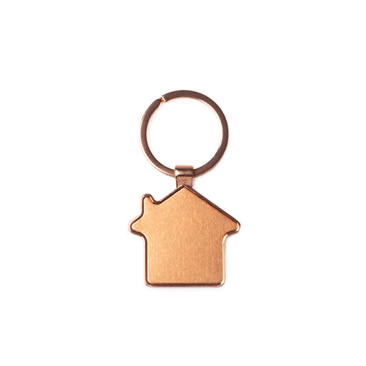 Chaveiro em Metal com Formato de Casa